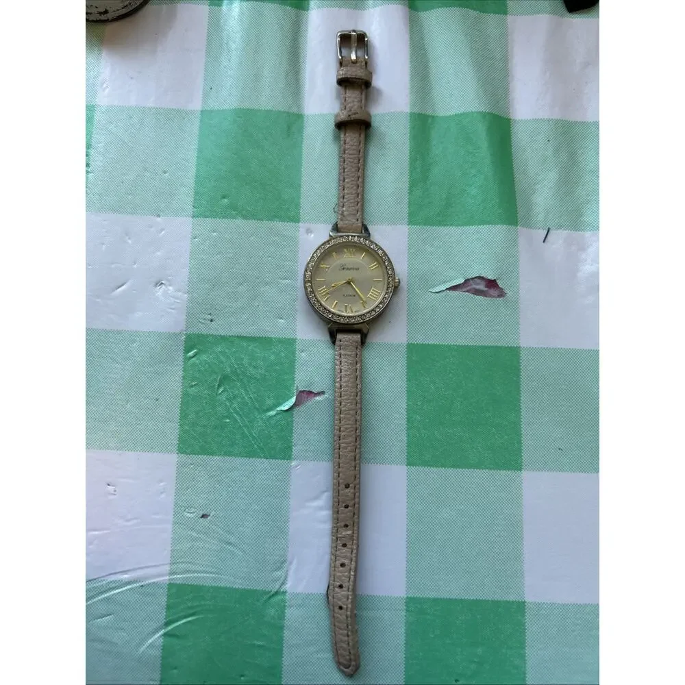 Geneva Beige Dial And Band Women’s Quartz Watch